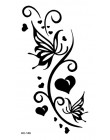 MB klasyczny czarny tatuaż kot ptak fałszywy tatuaż Tatuajes ręcznie Tatouage Body wodoodporna tymczasowa naklejka tatuaż mały T