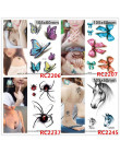 3D motyl Body Art wodoodporne tymczasowe tatuaże dla mężczyzn kobiety Sexy kolory mały naklejki hurtowych RC2206