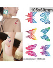 3D motyl Body Art wodoodporne tymczasowe tatuaże dla mężczyzn kobiety Sexy kolory mały naklejki hurtowych RC2206