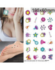 3D motyl Body Art wodoodporne tymczasowe tatuaże dla mężczyzn kobiety Sexy kolory mały naklejki hurtowych RC2206