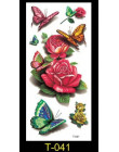1 sztuka nowy fałszywe tymczasowe naklejki z tatuażami 28 style fioletowe kwiaty róża ramię ramię tatuaż wodoodporna lady kobiet