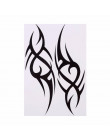 2016 Hot czarny tymczasowy tatuaż tatuaże Body Art 3D wodoodporna tymczasowe tatuaże naklejki Art mężczyźni ramię nogi fałszywy