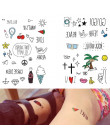 10 arkuszy Cute Cartoon dzieci tymczasowy tatuaż inspirowane do makijażu ciała naklejki tatuaże