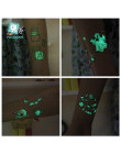 Rocooart Halloween Luminous tatuaż duch Taty dla dzieci fałszywy tatuaż Witch świecące w ciemności wodoodporny tymczasowy naklej