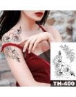 Modne tatuaże tymczasowe w oryginalnych wzorach artystyczne naklejki zmywalne ozdobne do ciała damskie męskie