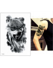 21*15 cm nowa wodoodporna tymczasowa naklejka tatuaż wilk tygrys zwierzęta wzór tatuaż transferu wody body art fałszywy tatuaż k