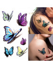 2018 nowych kobiet 3D tymczasowa naklejka tatuaż wodoodporna ciała naklejki fałszywy tatuaż Art Taty motyl wzór naklejka tatuaż