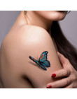 2018 nowych kobiet 3D tymczasowa naklejka tatuaż wodoodporna ciała naklejki fałszywy tatuaż Art Taty motyl wzór naklejka tatuaż