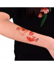 3D ramię nogi Body Art naklejki fajne tatuaże tymczasowe czarny smok wymienny wodoodporny tymczasowy tatuaż