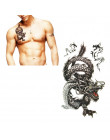 10*20.5 cm kreatywny projekt akwarela smok tymczasowe tatuaże dla mężczyzn i kobiet ręcznie tatuaż naklejki Body Art 10.19