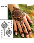  BH-12 1 sztuka czarny Henna tymczasowy tatuaż na ręce inspirowane naklejki ciała