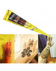 Hinduska henna tatuaż wklej czarny wodoodporny tymczasowy tatuaż maści dla tymczasowy tatuaż ciało Art naklejka Mehndi farba do 