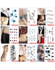 Body Art Sex produkty wodoodporne tymczasowe tatuaże papieru dla mężczyzn i kobiet 3d list projekt małe naklejki tatuaż HC1159
