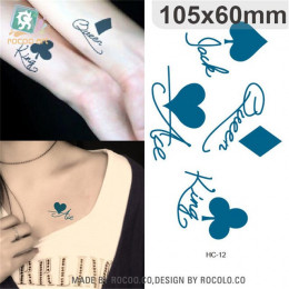 Body Art Sex produkty wodoodporne tymczasowe tatuaże papieru dla mężczyzn i kobiet 3d list projekt małe naklejki tatuaż HC1159