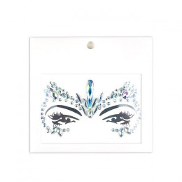 Karnawał Party naklejka tatuaż Super błyszczące czoło naklejki DIY dekoracji twarz Rhinestone tymczasowy tatuaż naklejki 1 PC