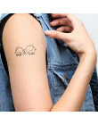 Wodoodporna słonie tymczasowy tatuaż naklejki tatuaż transferu wody fałszywy tatuaż makijaż ciała dla mężczyzn dziewczyna