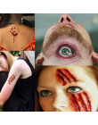 30 sztuk Halloween wodoodporne tymczasowe tatuaże dla pani kobiet 3d rzeczywistości wampirzej krwi blizny projekt tatuaż naklejk