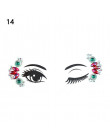 1 PC twarzy klejnoty kryształ tymczasowe oczy tatuaże Transfer do cieni do powiek Eyeliner twarzy naklejki ciała oczu akcesoria 