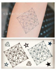 Body Art Harajuku wodoodporne tymczasowe tatuaże dla mężczyzn i kobiet 3d konstrukcja baterii małe naklejki tatuaż hurtownia HC1