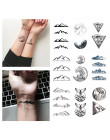 Ocean tymczasowa naklejka tatuaż wodoodporna dla dorosłych mężczyzn dla kobiet ramię ramię Body Art fałszywe tatuaże 10.5X6cm