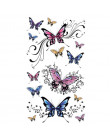 Moda piękny motyl naklejki z tatuażami tymczasowe wodoodporne 0410B