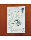 BT04 1 kawałek w z boku piersi Boob tymczasowy tatuaż z fali morskiej, syrenka, Moutain, jellyfish wzór Body Art