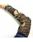 Elastyczny rękaw tatuaż 1 sztuk jazda UV opieki Nylon rozciągliwy Arm pończochy 24 kolory do wyboru odkryty fałszywe tymczasowe 