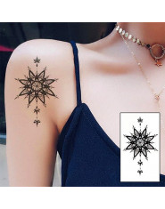 Nowa wodoodporna tymczasowa naklejka tatuaż na ciało fajne mandala transferu wody flash tatuaż fałszywy tatuaż dziewczyna chłopi
