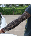 1 sztuk tanie moda fałszywy tymczasowy rękawy z tatuażami Unisex ochrona UV na zewnątrz tymczasowe fałszywy poślizgu na rękawy z