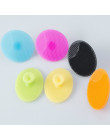 Hot Sale 1 PC Silicone Gel Egg Shaped Washing Face Cleaning Pad Facial Exfoliating Brush SPA Skin Scrub Bath Tool Random Color