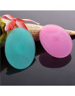 Hot Sale 1 PC Silicone Gel Egg Shaped Washing Face Cleaning Pad Facial Exfoliating Brush SPA Skin Scrub Bath Tool Random Color