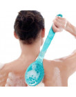 1 pc szczotka do kąpieli masaż skóry opieka zdrowotna prysznic powrót tarcie z długim uchwytem masaż Cleaner wanna prysznic