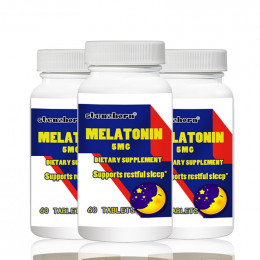 Duży interes darmowa wysyłka 3 butelki melatoniny 5 mg 60 sztuk w sumie 180 sztuk obsługuje spokojny sen