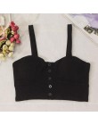 Krótki crop top z głębokim dekoltem na ramiączkach seksowny modny młodzieżowy dla dziewczyn dla kobiet