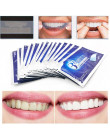 28 sztuk/14 Pair 3D biały żel paski do wybielania zębów jamy ustnej dbanie o higienę podwójne elastyczne zęby paski wybielanie D