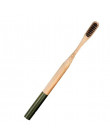 1pc Dropshipping przyjazne dla środowiska węgiel bambusowy naturalny szczoteczka do zębów miękkie włosie o niskiej emisji dwutle
