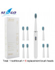 SEAGO szczoteczka elektryczna akumulator drugi za pół ceny soniczna szczoteczka do zębów 4 tryb podróży szczoteczka do zębów z 3