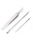 3 sztuk ze stali nierdzewnej zaskórnika twarzy przyrząd do usuwania zaskórników i wągrów New Arrival Extractor narzędzie Comedon