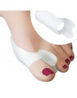1 para żel silikonowy zespół cieśni kanału nadgarstka duży separator palców stopy rozsiewacz, siewnik do łagodzi ból stóp stopa 