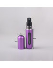 MUBTF-5 ml wielokrotnego napełniania Mini butelka z rozpylaczem aluminium Spray Atomizer przenośny podróży kosmetyczne pojemnik 