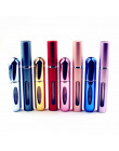 1PC najwyższej jakości 5ml butelka perfum Mini Metal opryskiwacz wielokrotnego napełniania aluminium perfumy Atomizer rozmiar