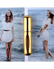 1PC najwyższej jakości 5ml butelka perfum Mini Metal opryskiwacz wielokrotnego napełniania aluminium perfumy Atomizer rozmiar