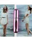 1PC najwyższej jakości 5ml butelka perfum Mini Metal opryskiwacz wielokrotnego napełniania aluminium perfumy Atomizer rozmiar
