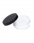 50g plastikowe puste sypki proszek z sito kosmetyczne makijaż słoik pojemnik podręczny przenośny przesiewacz z czarną czapką