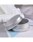 Aluminiowe okrągłe pojemniczki wielokrotnego użytku z zamykaniem srebrne pojemne kosmetyczne