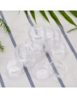 Brand New akrylowe 10 sztuk 5g pusty kosmetycznych Jar Pot podróży przenośny cień do powiek pojemnik na krem do twarzy butelka 5