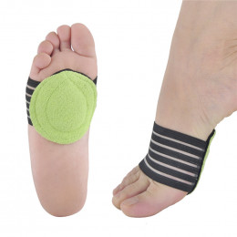 1 para zapalenie powięzi podeszwy Arch pięty pomocy stóp poduszki rękaw Pad wkładki ortopedyczne do buta w płaskostopiu obcas ul