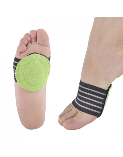 1 para zapalenie powięzi podeszwy Arch pięty pomocy stóp poduszki rękaw Pad wkładki ortopedyczne do buta w płaskostopiu obcas ul