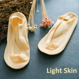 1 para kobiety letnie skarpetki lodu jedwabne skarpetki 3D łuk masaż stóp opieka zdrowotna płytkie usta żel krzemionkowy niewido