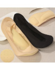 1 para kobiety letnie skarpetki lodu jedwabne skarpetki 3D łuk masaż stóp opieka zdrowotna płytkie usta żel krzemionkowy niewido